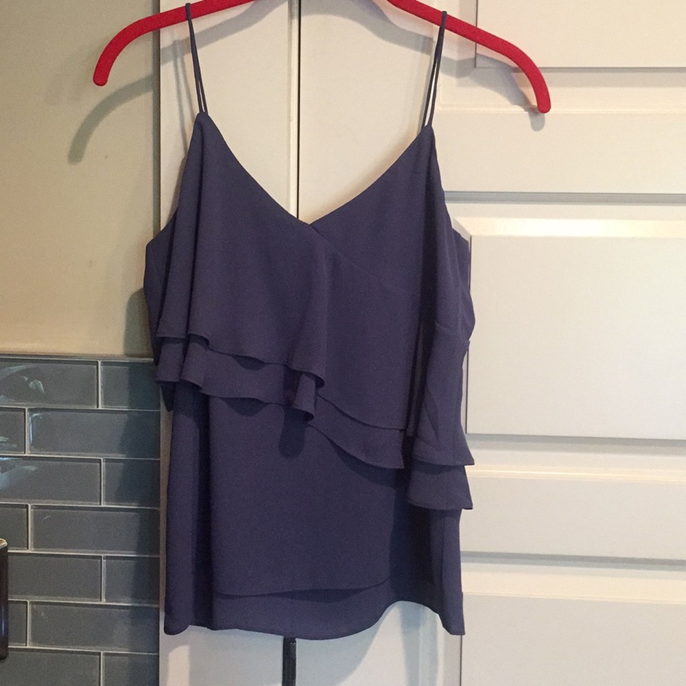 Brand New with Tags JCrew Drapey Ruffle Tank